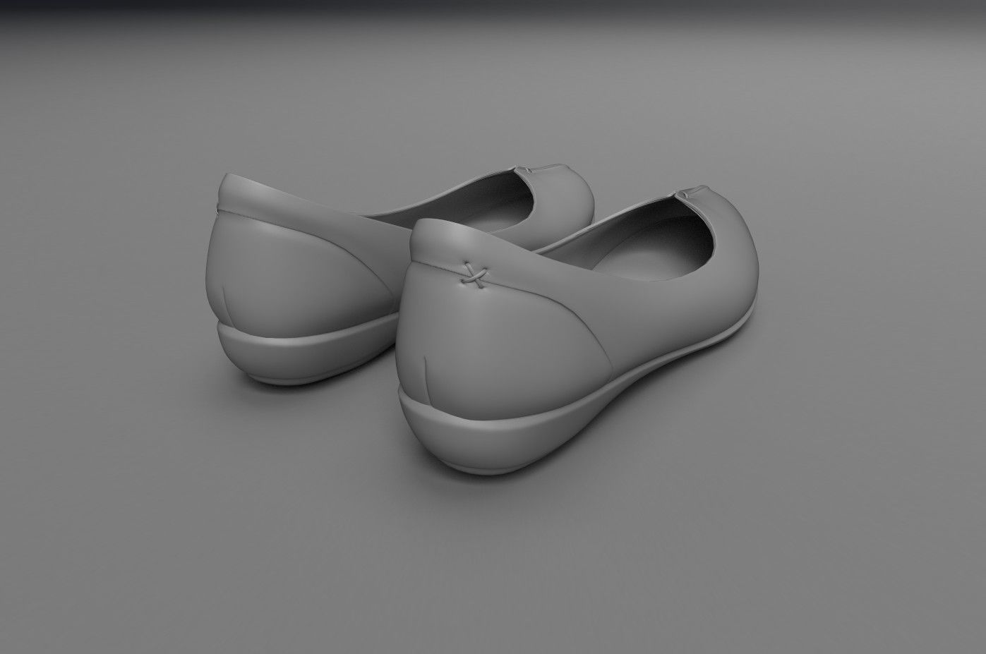Women Shoe Low-poly 3D model_4