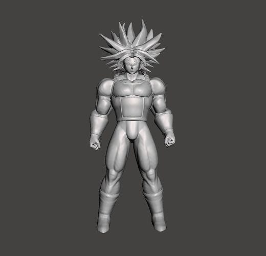 Ascended Super Saiyan Trunks 3D Model 3D print model