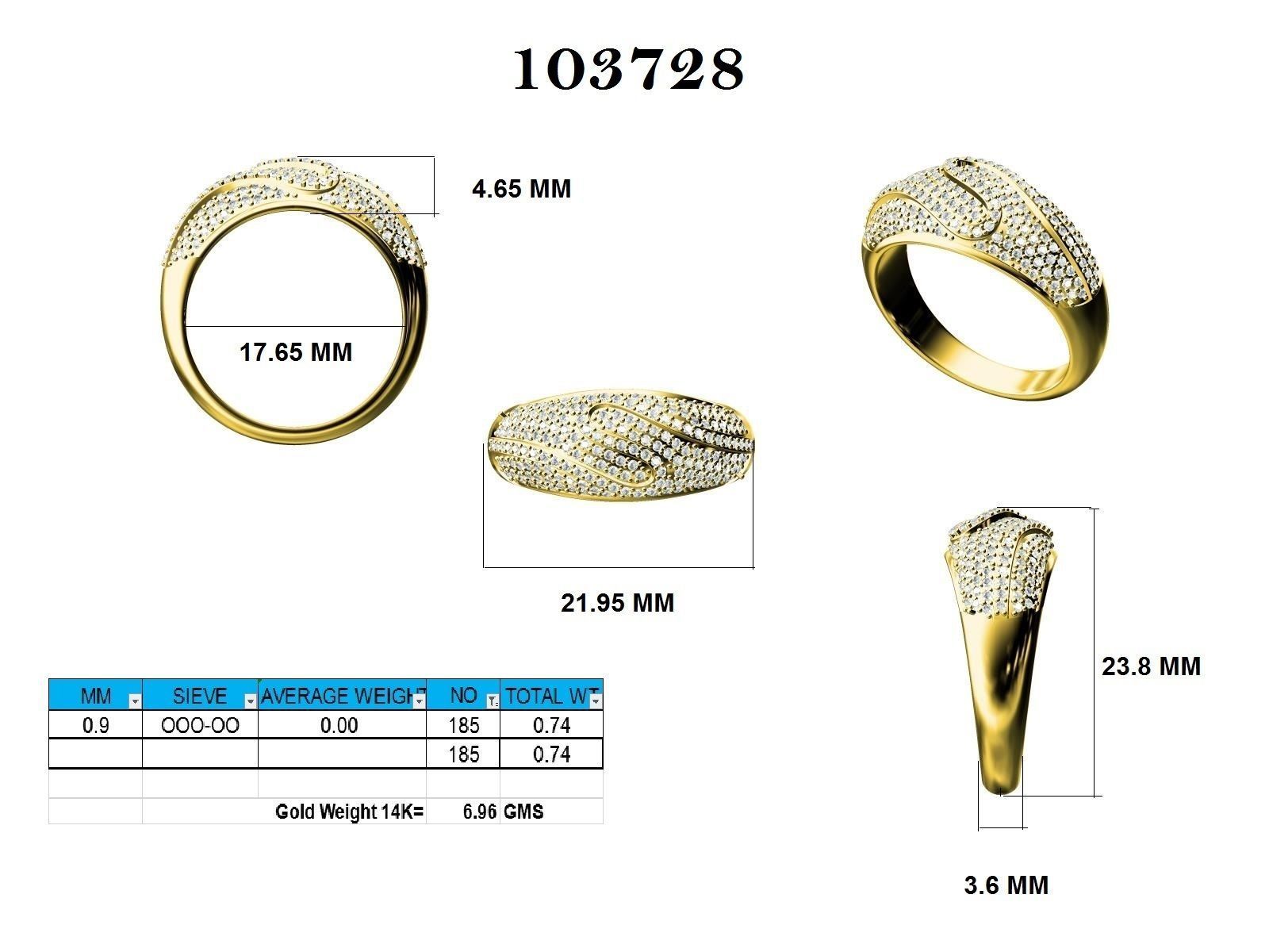 Ring - 103728 3D print model_12