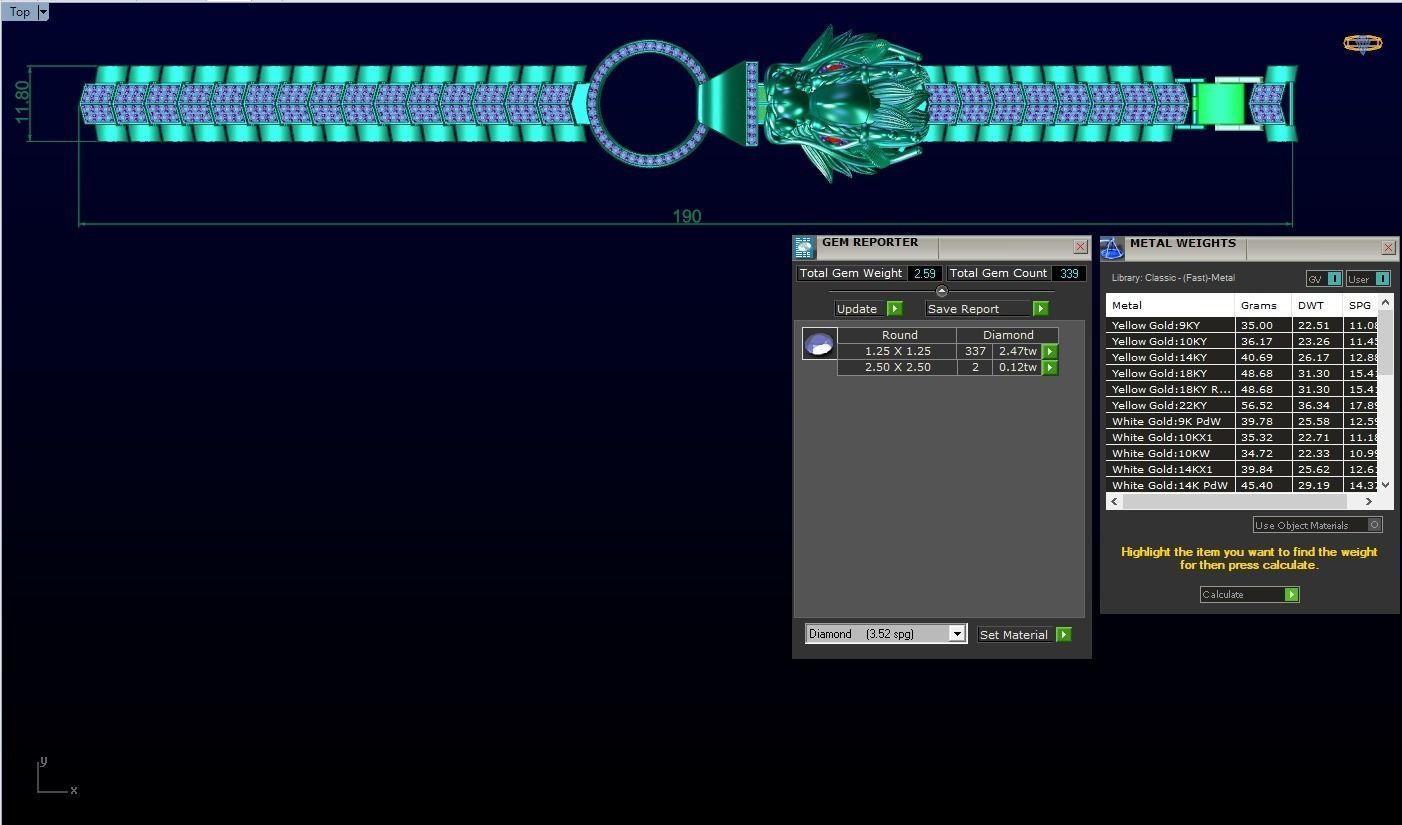 Dragon bracelet - Mens dragon bracelet - Chain bracelets - N1009 3D print model_7