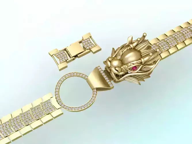 Dragon bracelet - Mens dragon bracelet - Chain bracelets - N1009