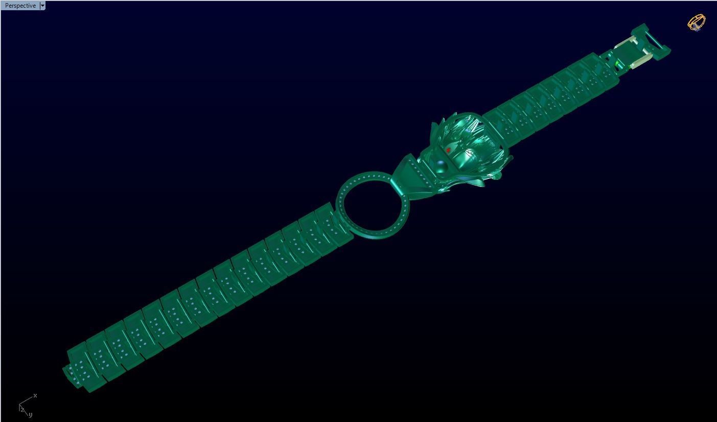 Dragon bracelet - Mens dragon bracelet - Chain bracelets - N1009 3D print model_8