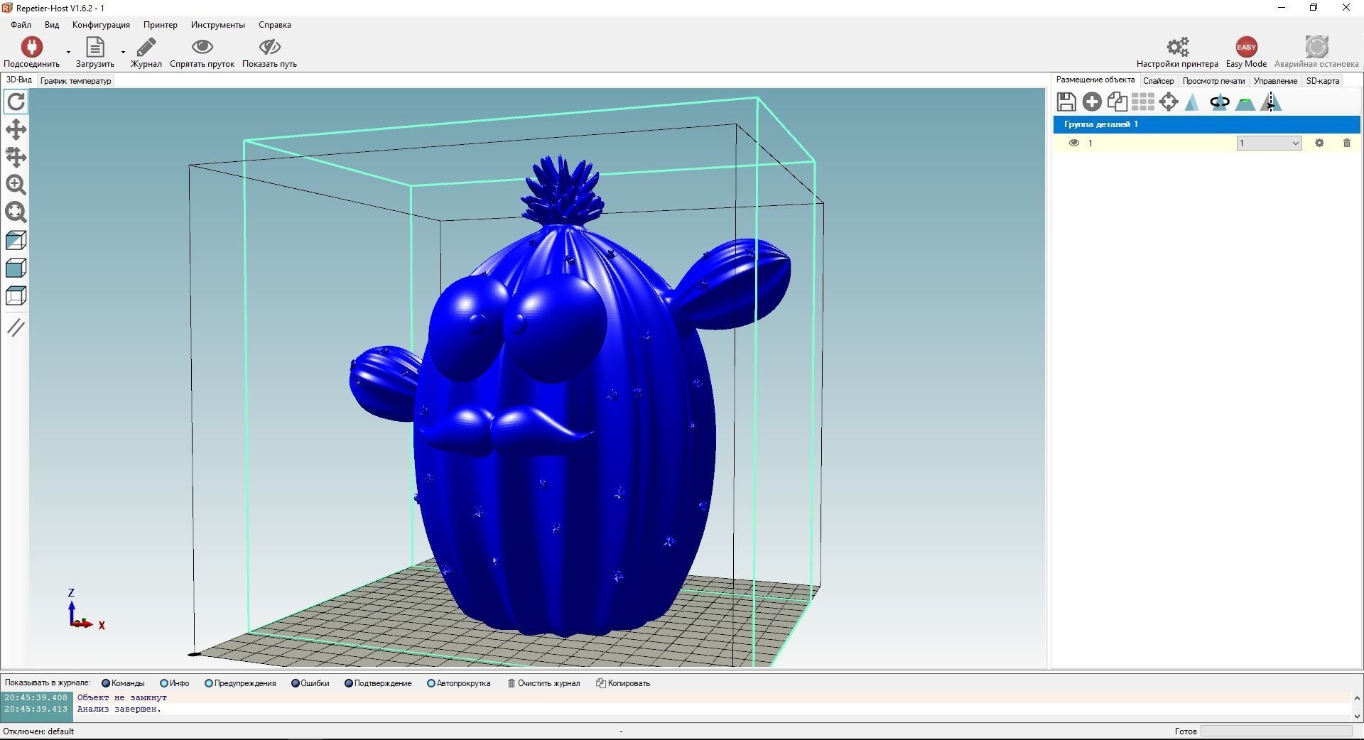 Cactus plant living in a pot 3D print model_7