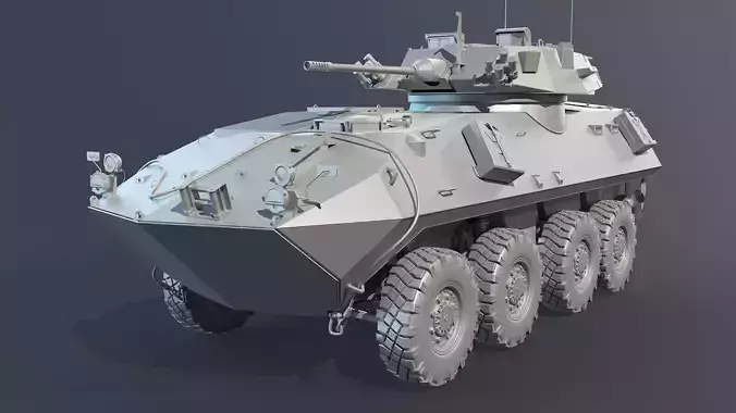 LAV-25 High-Poly armored vehicle 3D model