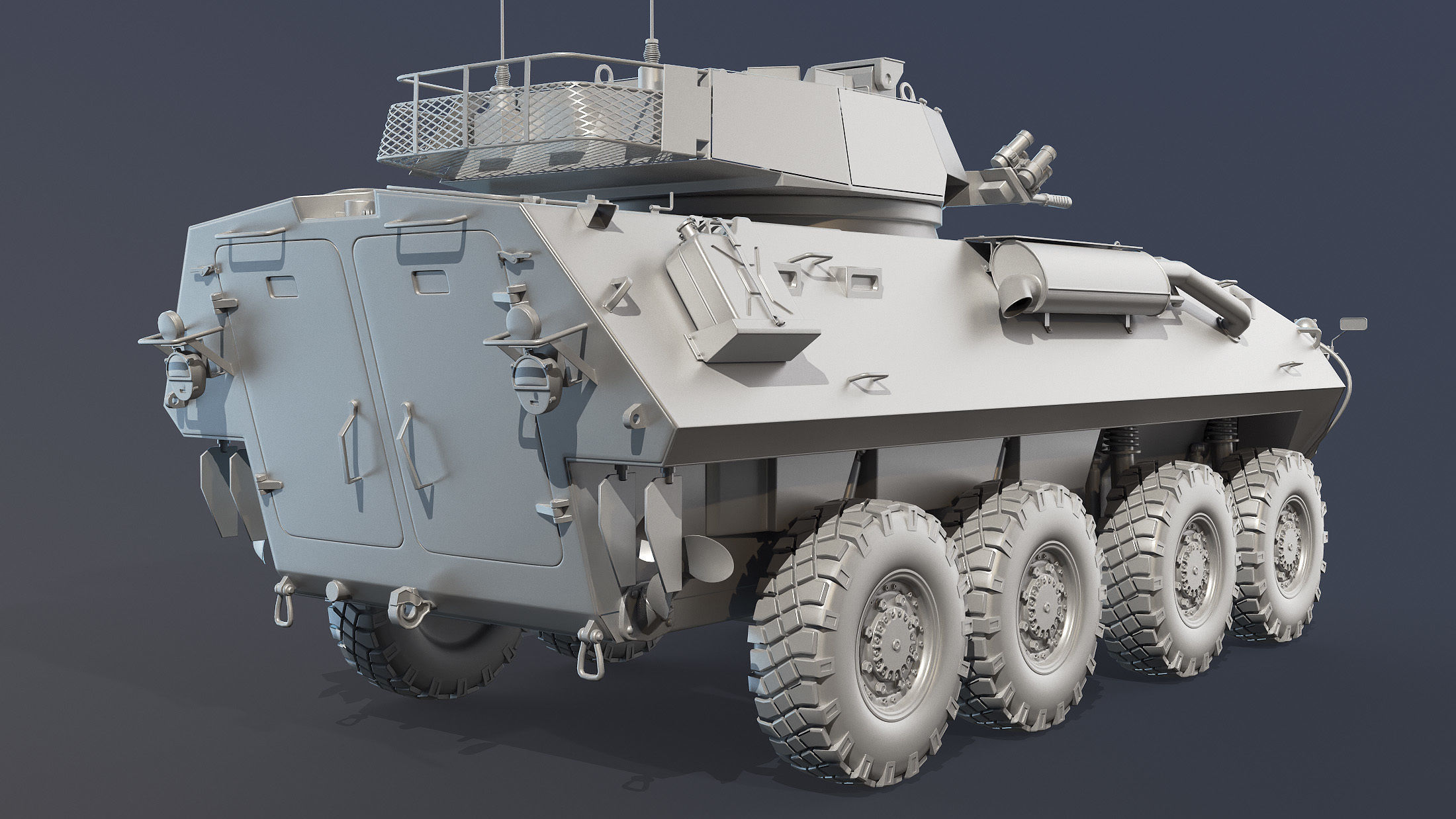 LAV-25 High-Poly armored vehicle 3D model_3