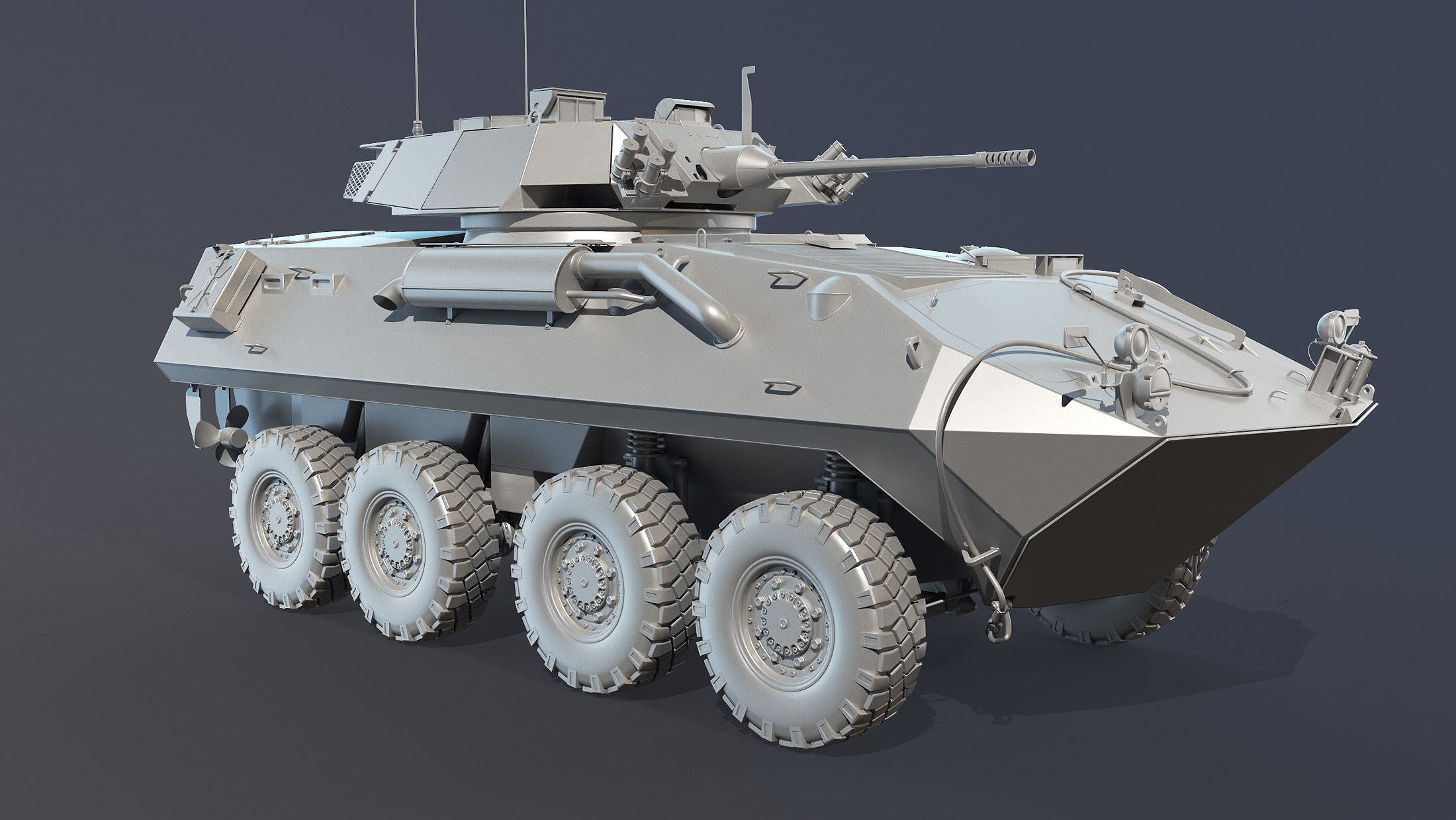LAV-25 High-Poly armored vehicle 3D model_5