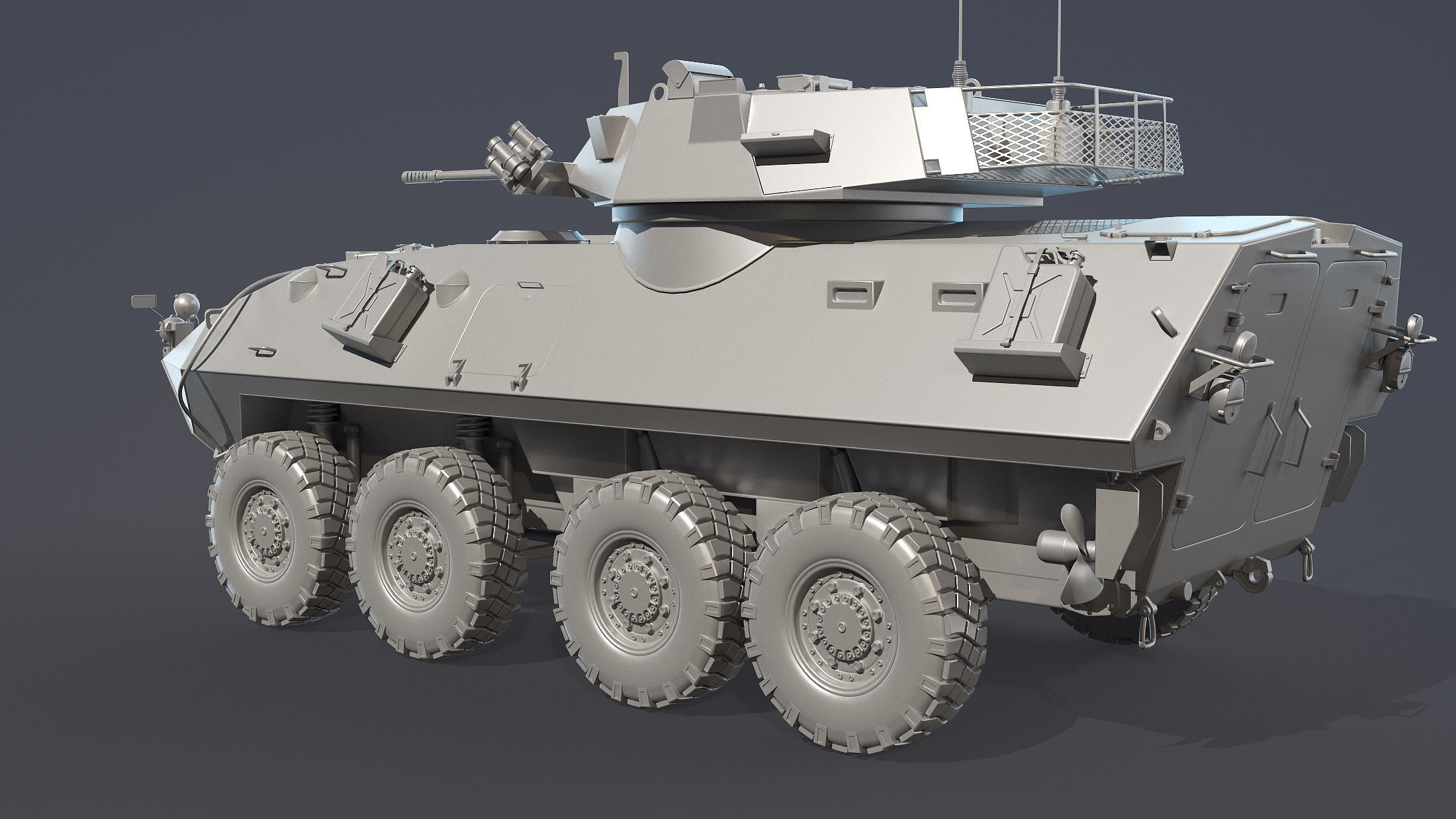 LAV-25 High-Poly armored vehicle 3D model_2
