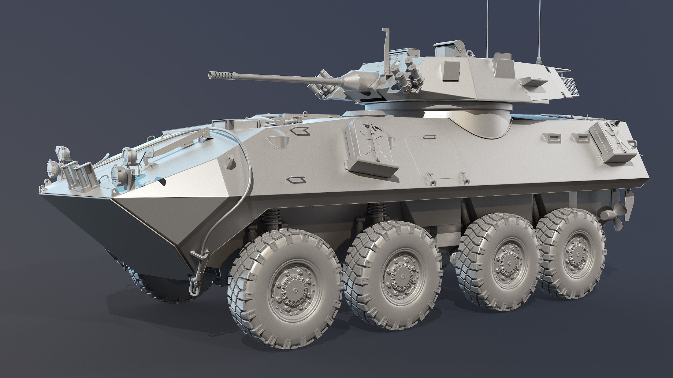 LAV-25 High-Poly armored vehicle 3D model_1