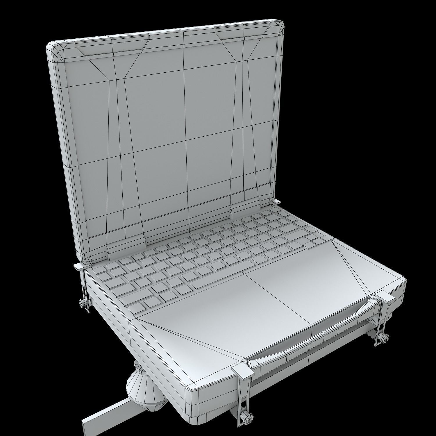 Four police cars of the Dodge Charger SRT and Hellcat brand 3D Model Collection_108