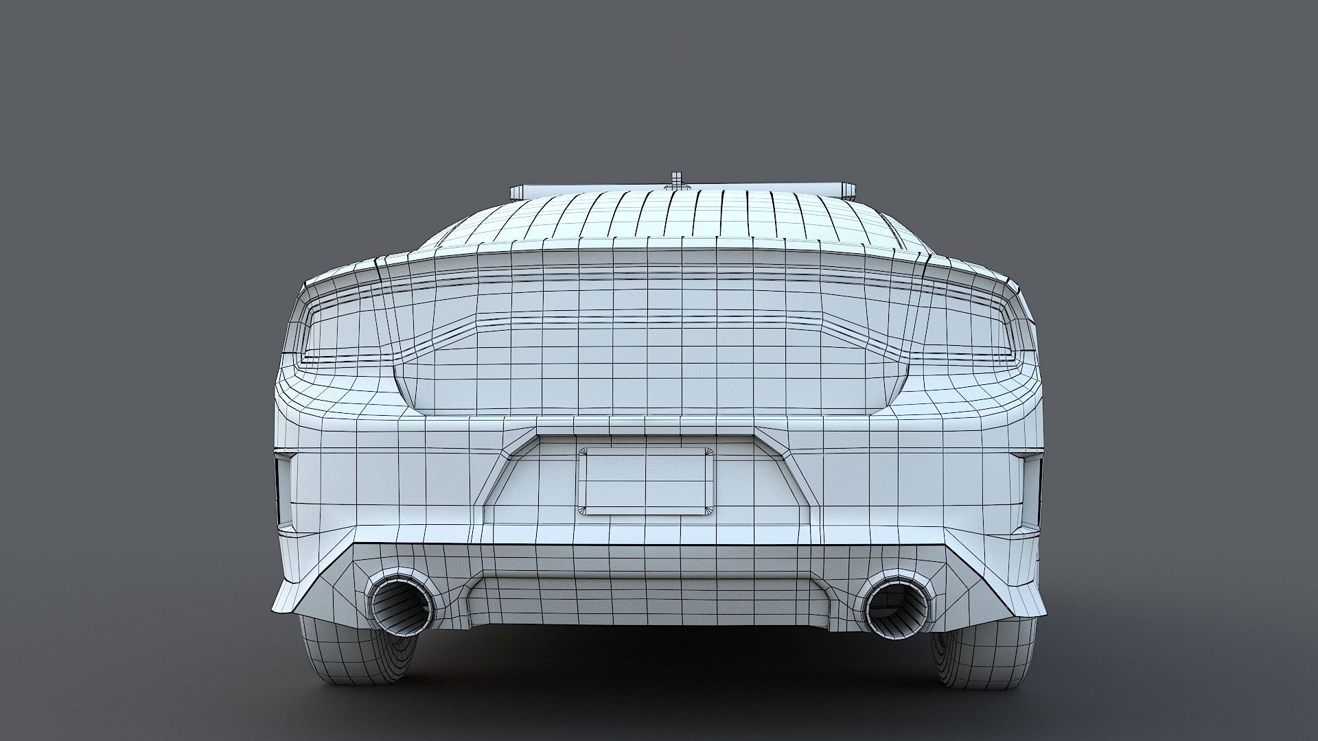 Four police cars of the Dodge Charger SRT and Hellcat brand 3D Model Collection_87