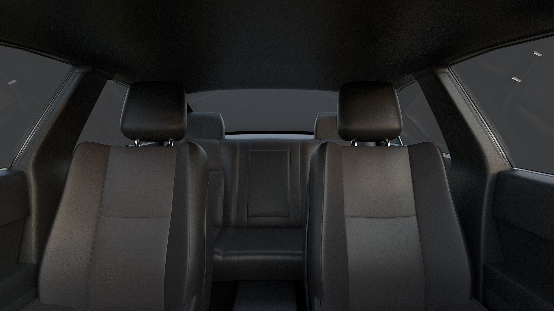 Four police cars of the Dodge Charger SRT and Hellcat brand 3D Model Collection_64