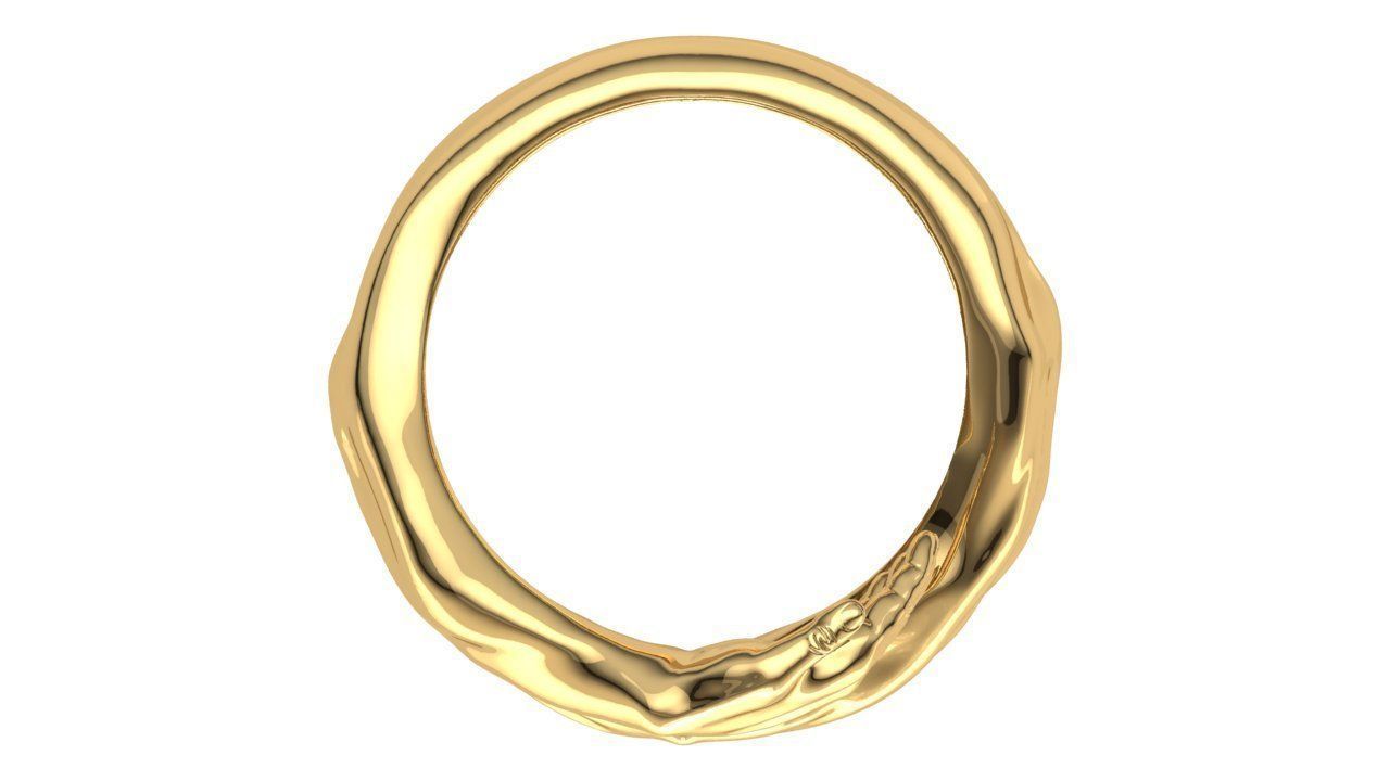 Hug hands ring 3D model_5