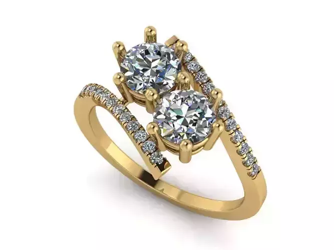 Embraced Two Diamond  Ring 253