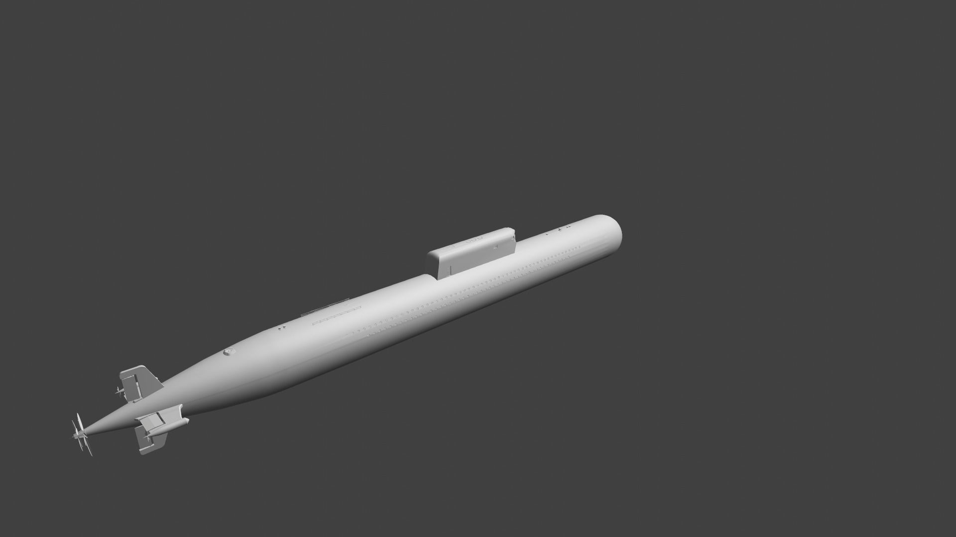 Russian Nuclear submarine Komsomolets Free low-poly 3D model_7