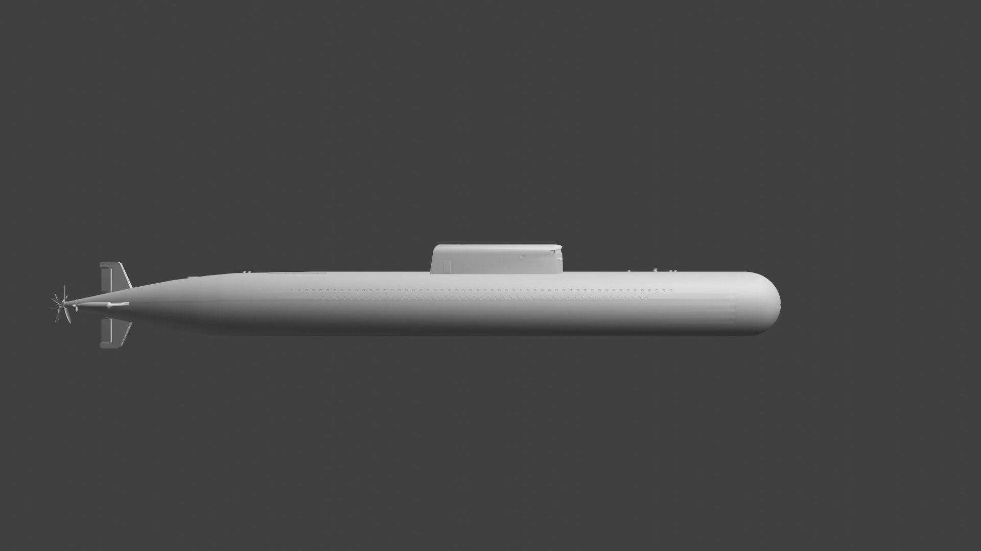 Russian Nuclear submarine Komsomolets Free low-poly 3D model_6