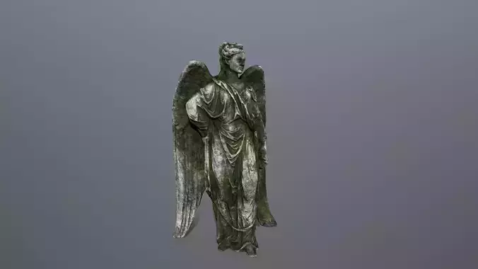 Angel Statue 5 Low-poly 3D model