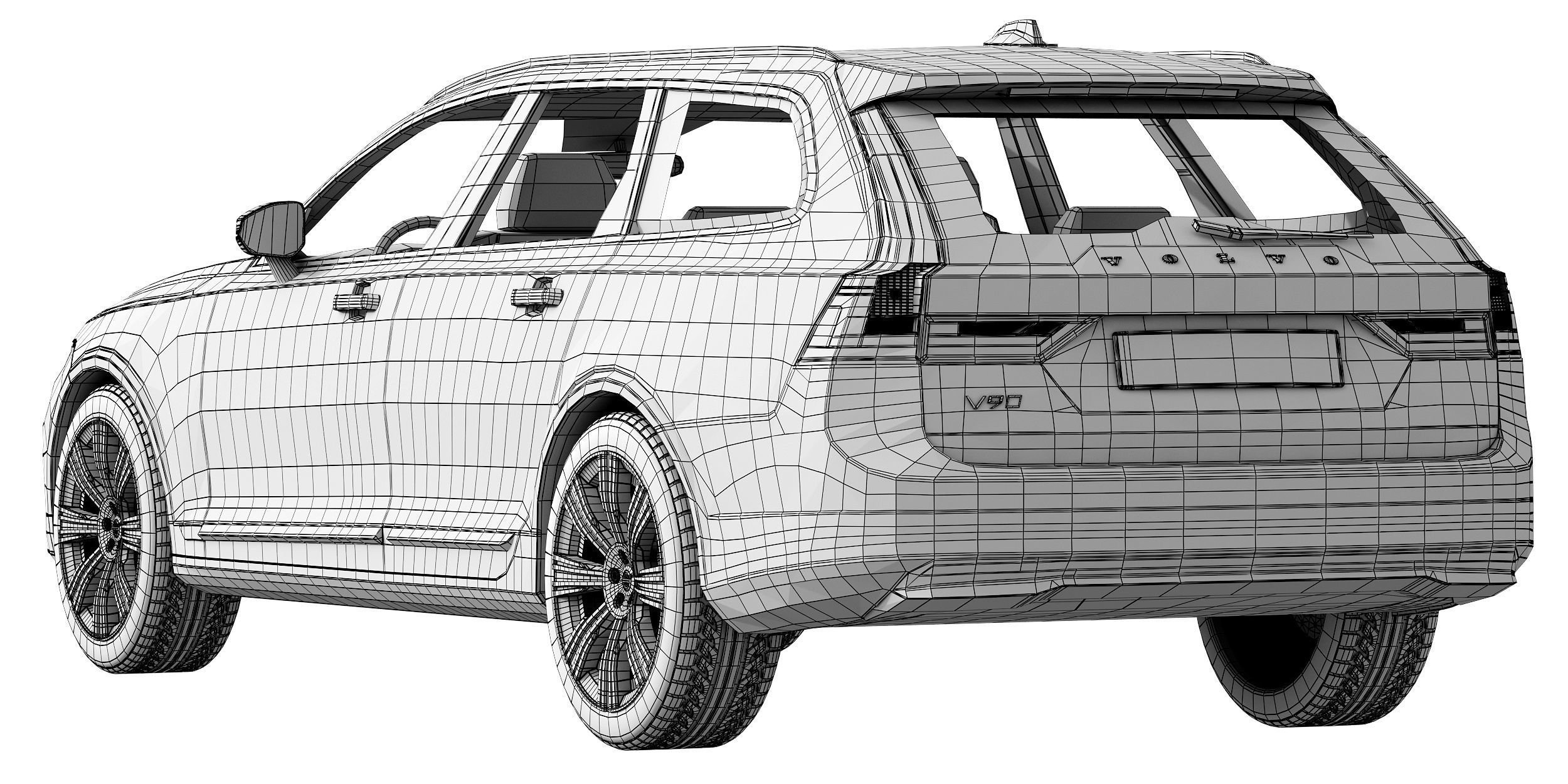 Volvo V90 3D model_15