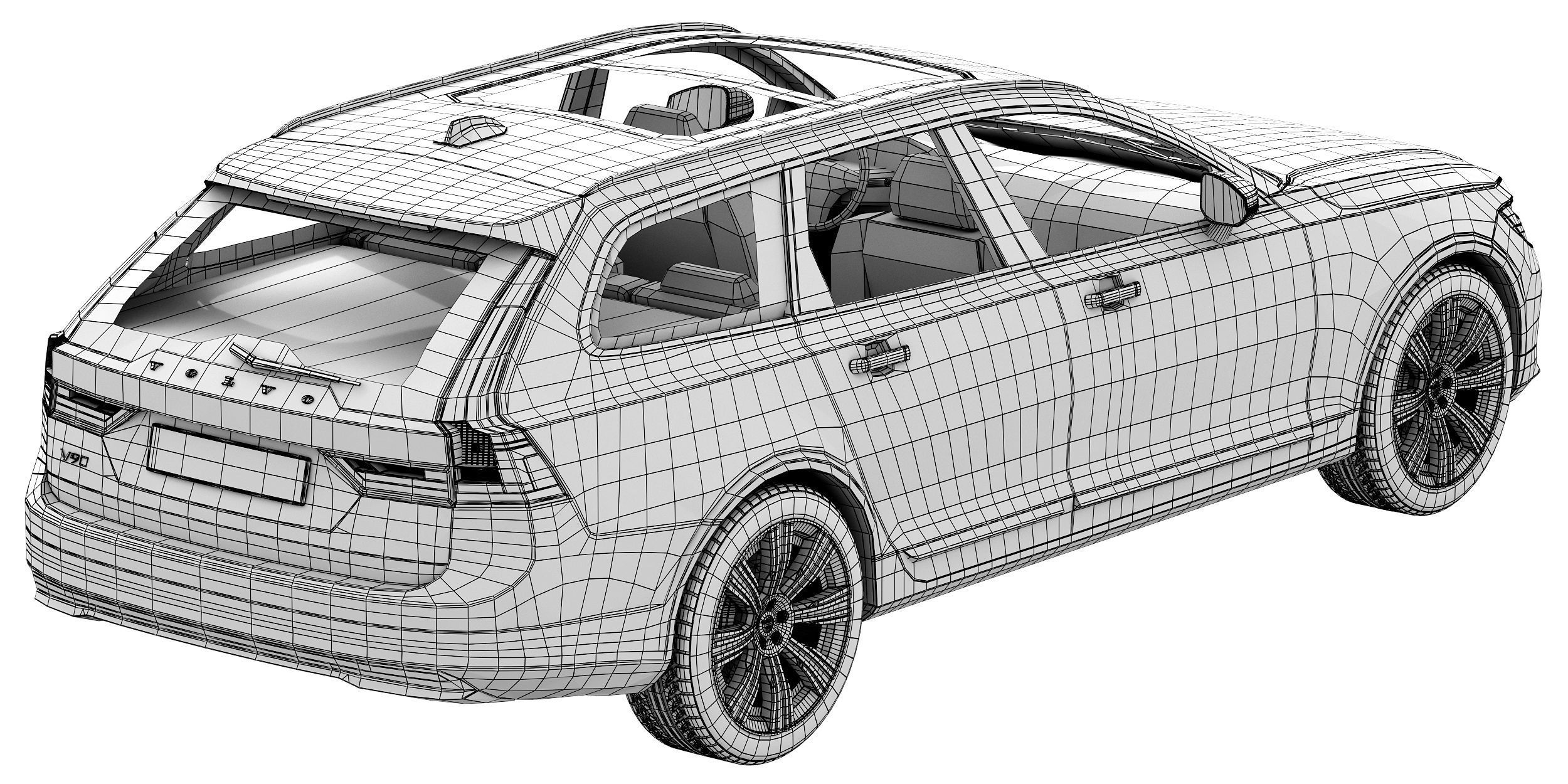 Volvo V90 3D model_17