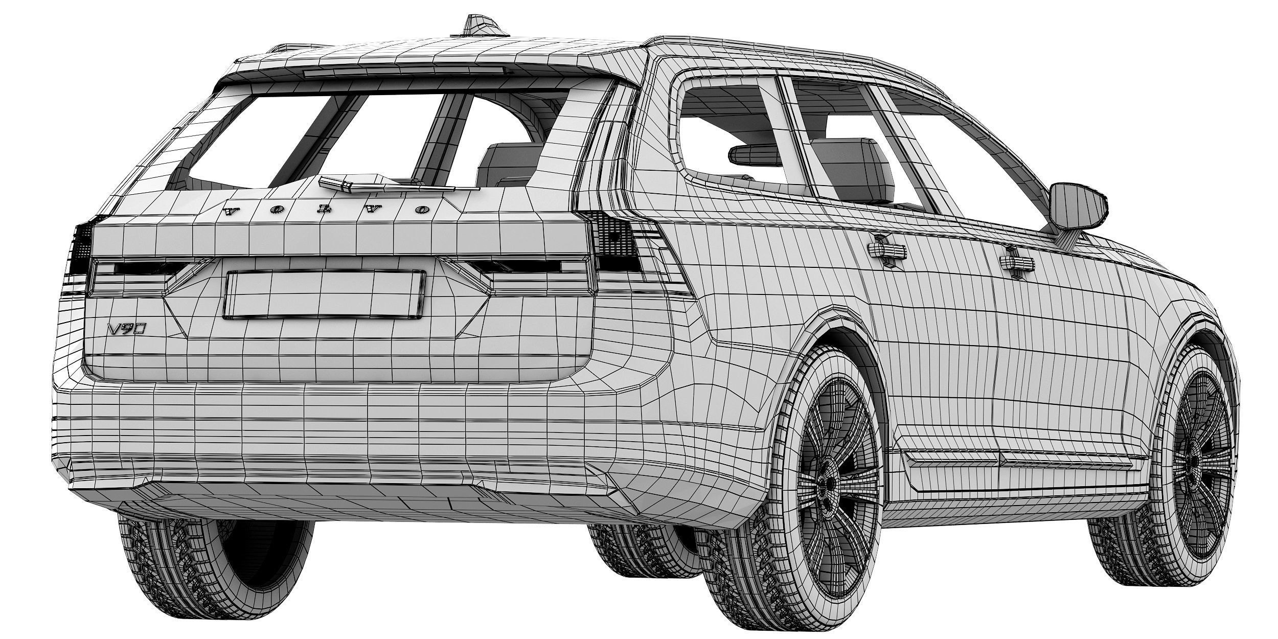 Volvo V90 3D model_16