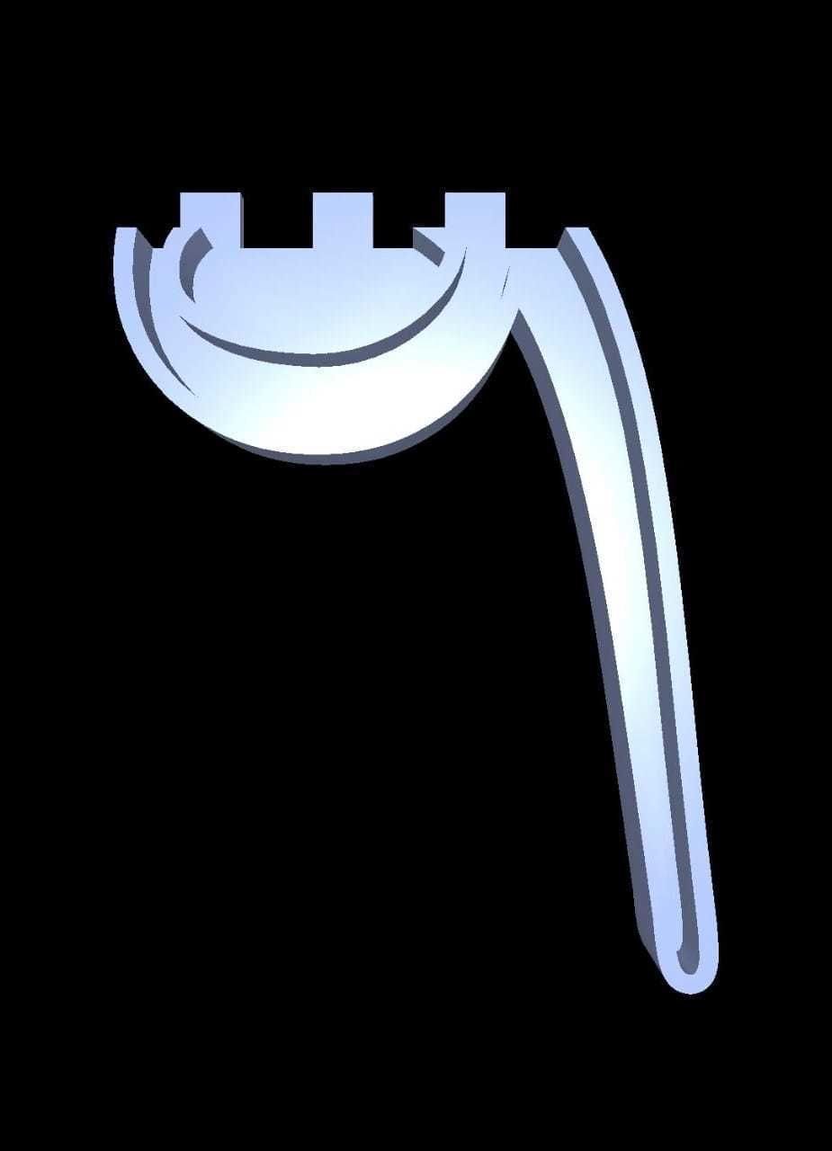 Tibetan Alphabet Cast Your Own LETTERS Easy To Cast Puzzle Fit 3D model_2