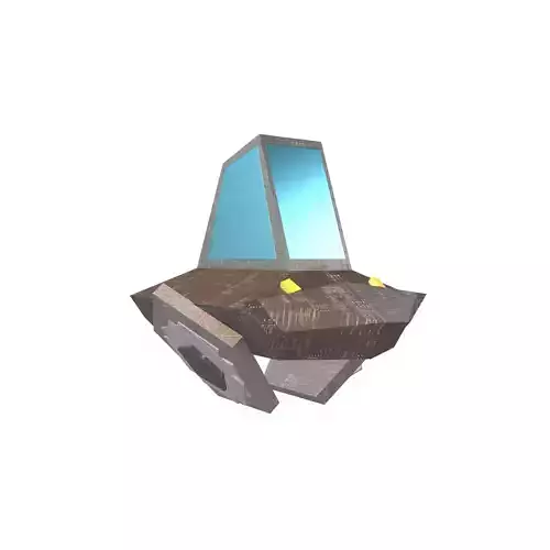 Future Car v2 001 Low-poly 3D model