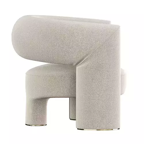 Via del Corso Armchair 3D model 3