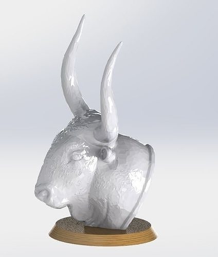 Bull  head rhyton Figure 3D print model