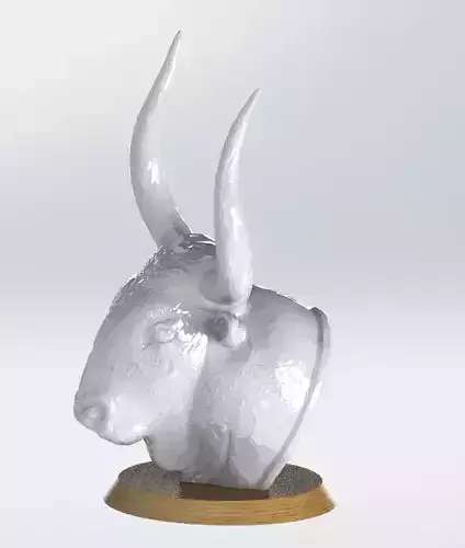 Bull  head rhyton Figure 3D print model