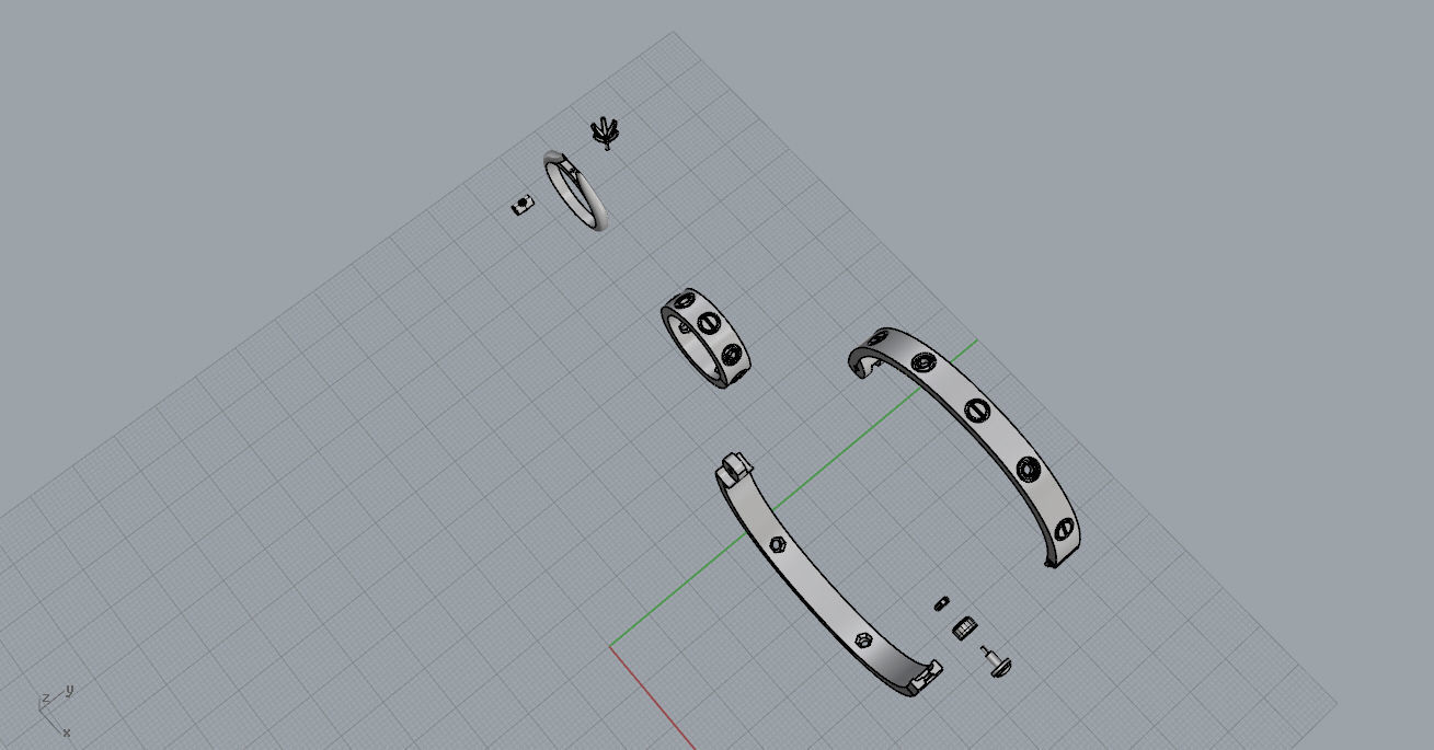  rings and bracelet 3D print model_10