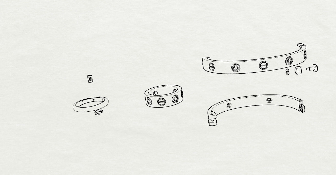  rings and bracelet 3D print model_15