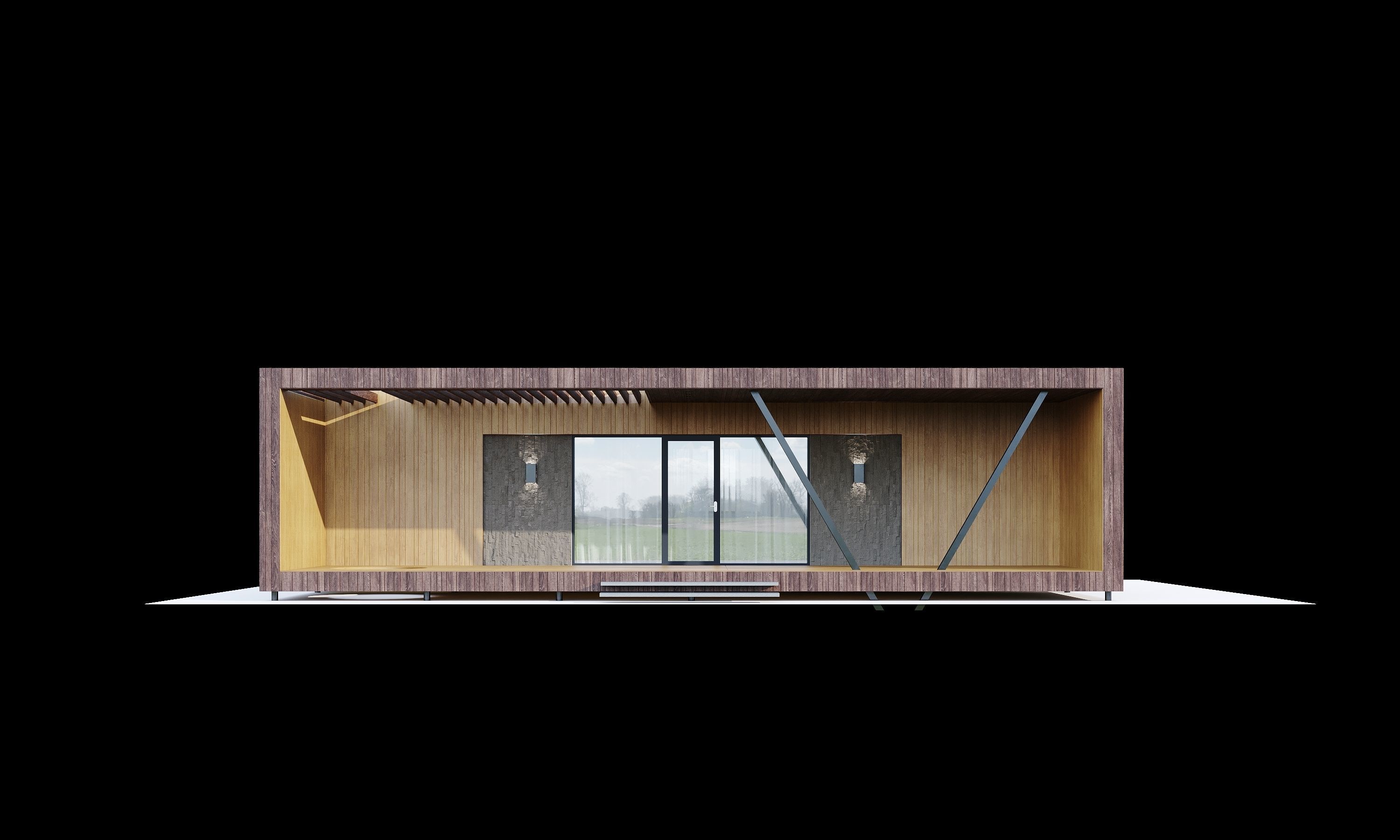 House in the Forest Modern House 3D model_5