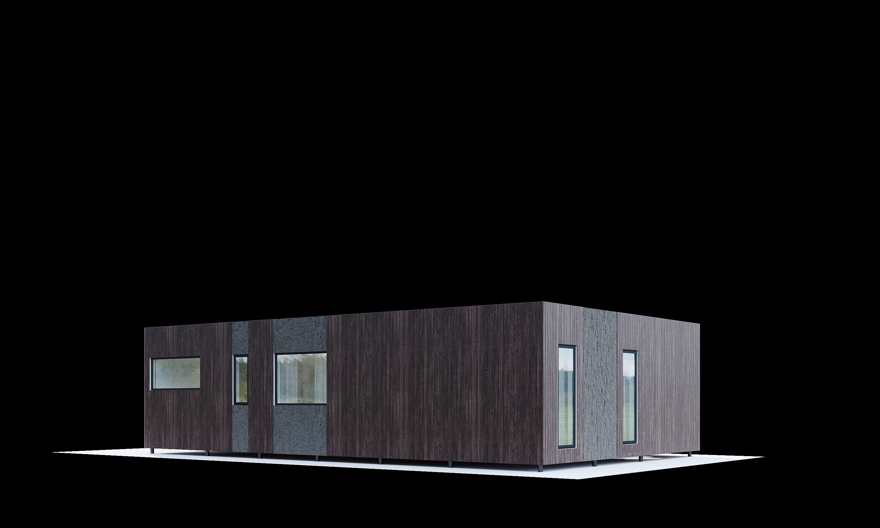 House in the Forest Modern House 3D model_6