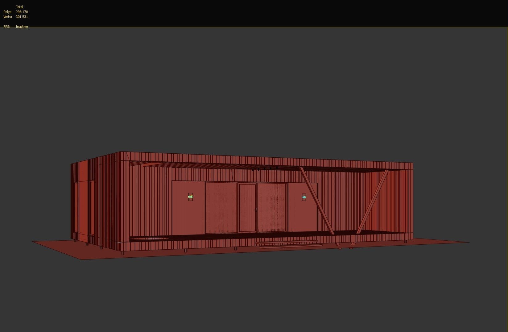 House in the Forest Modern House 3D model_11