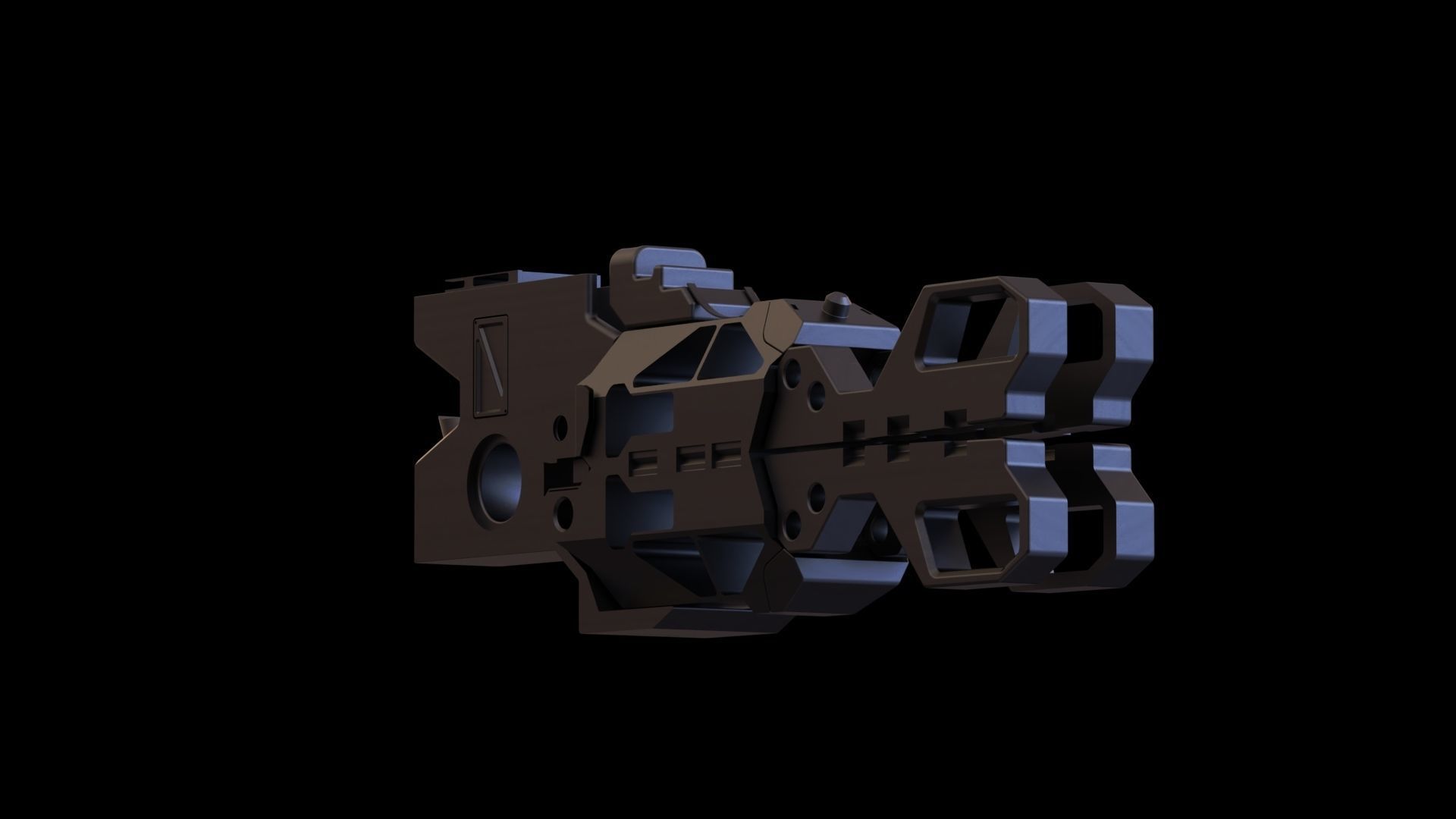 Scifi spaceship spacecraft part  3D model_3