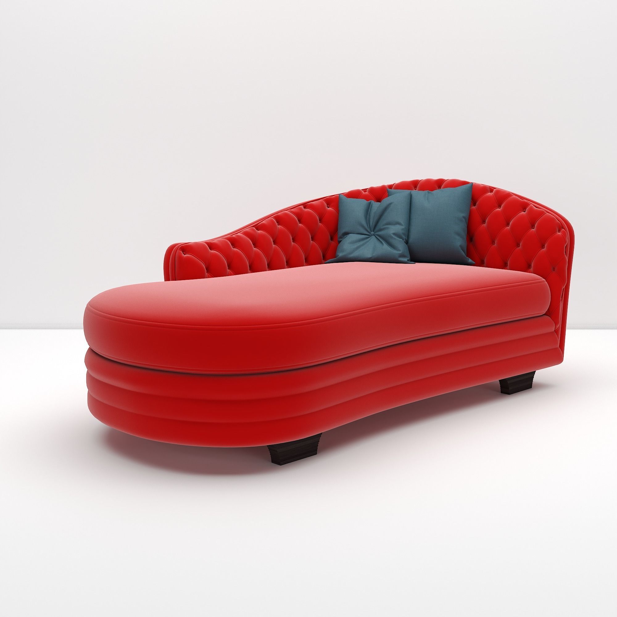 Sofa with Pillow 3D model_1
