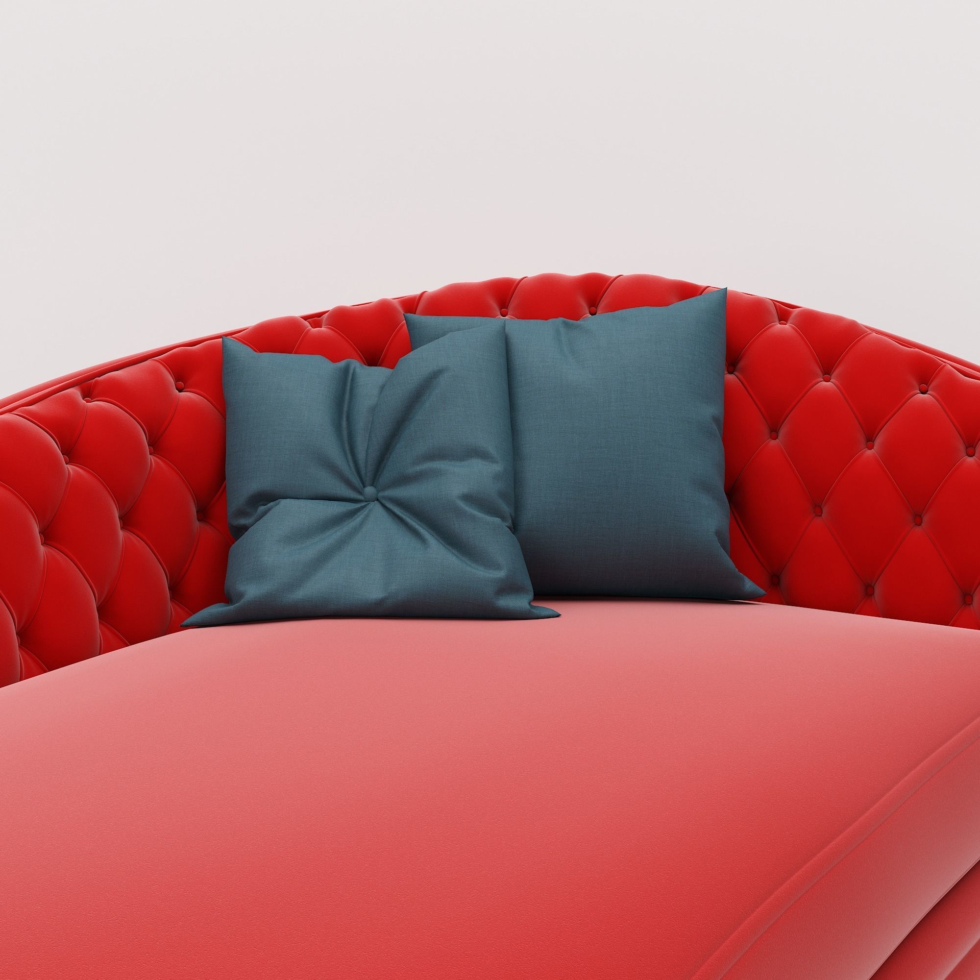 Sofa with Pillow 3D model_5