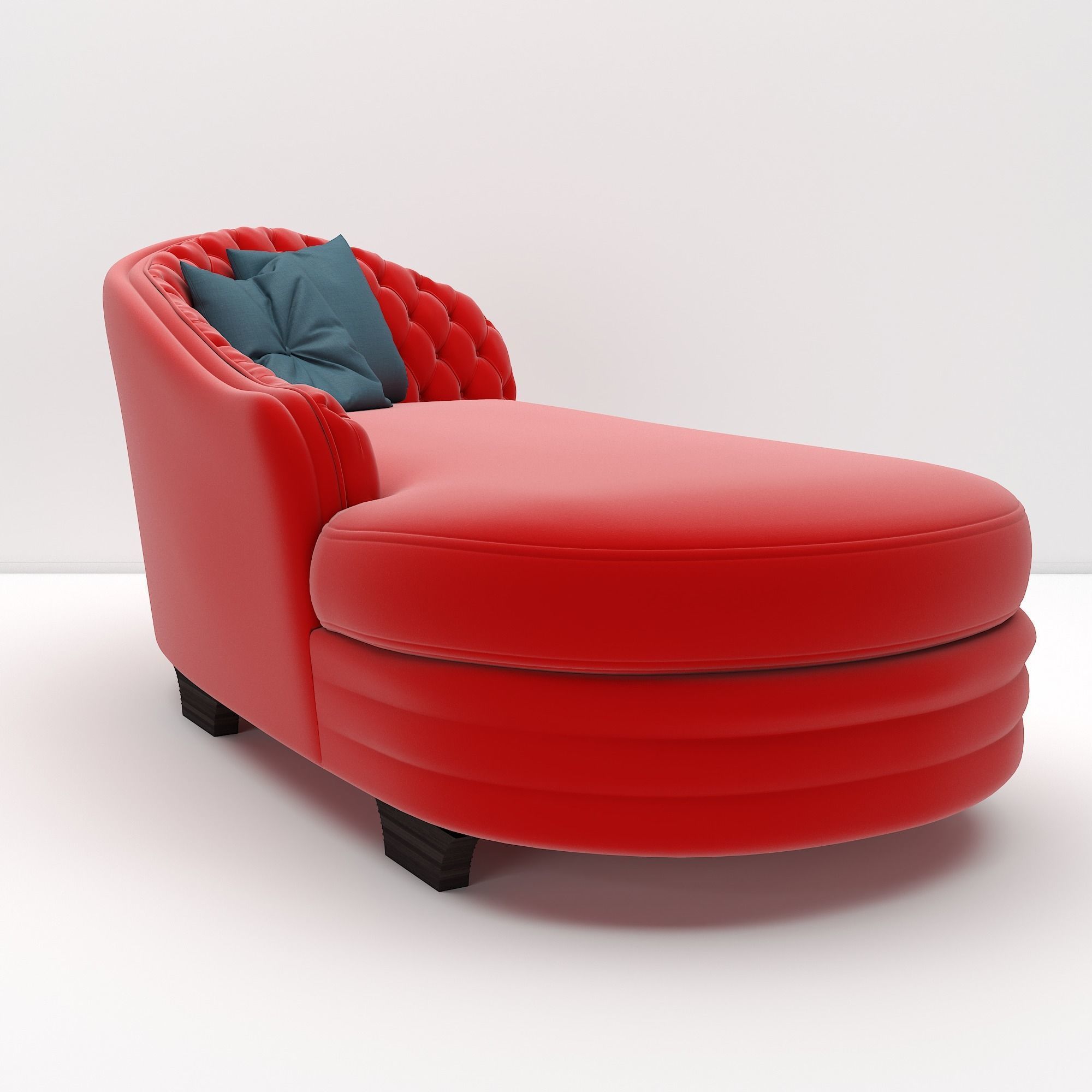 Sofa with Pillow 3D model_3