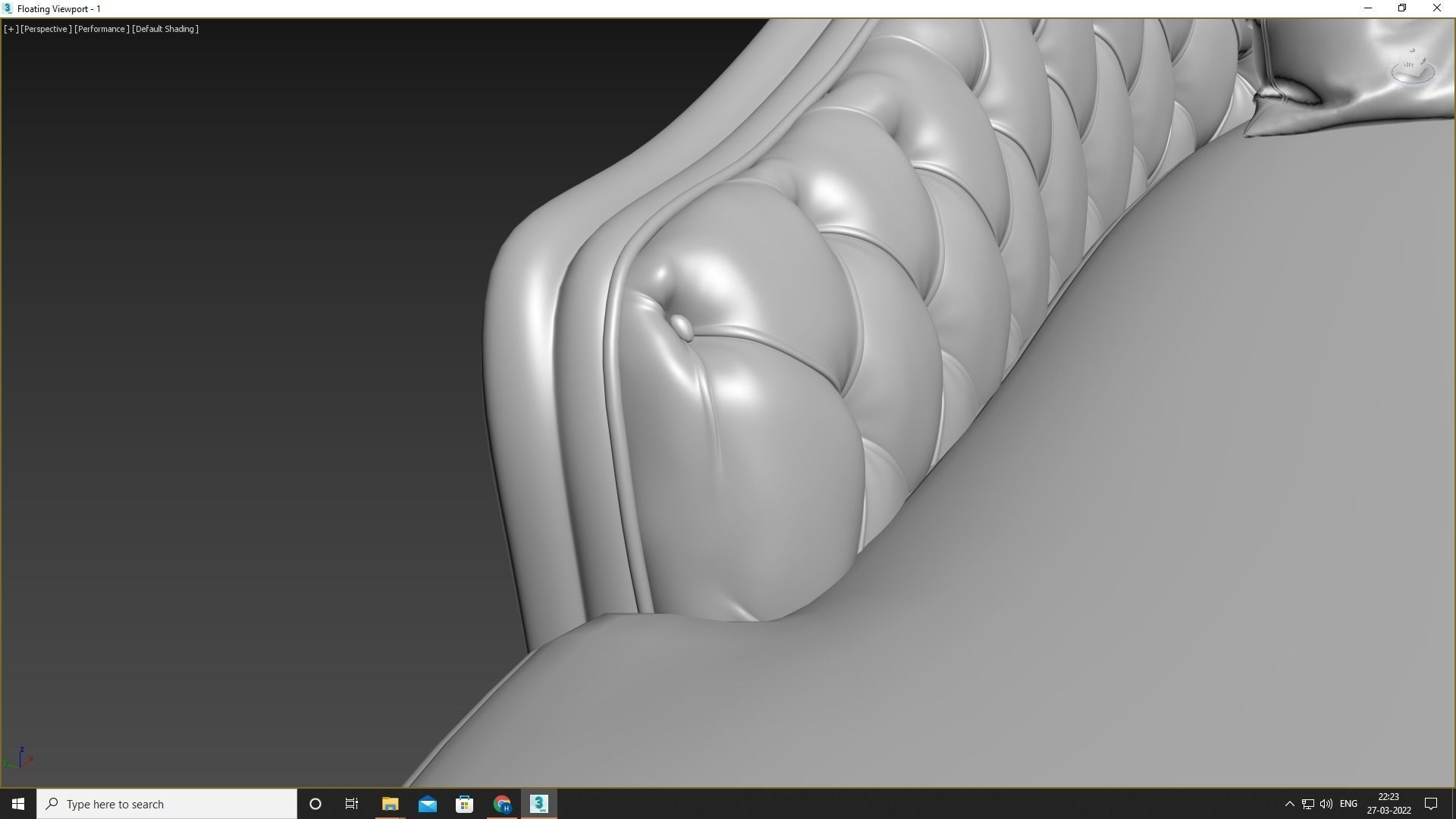 Sofa with Pillow 3D model_11