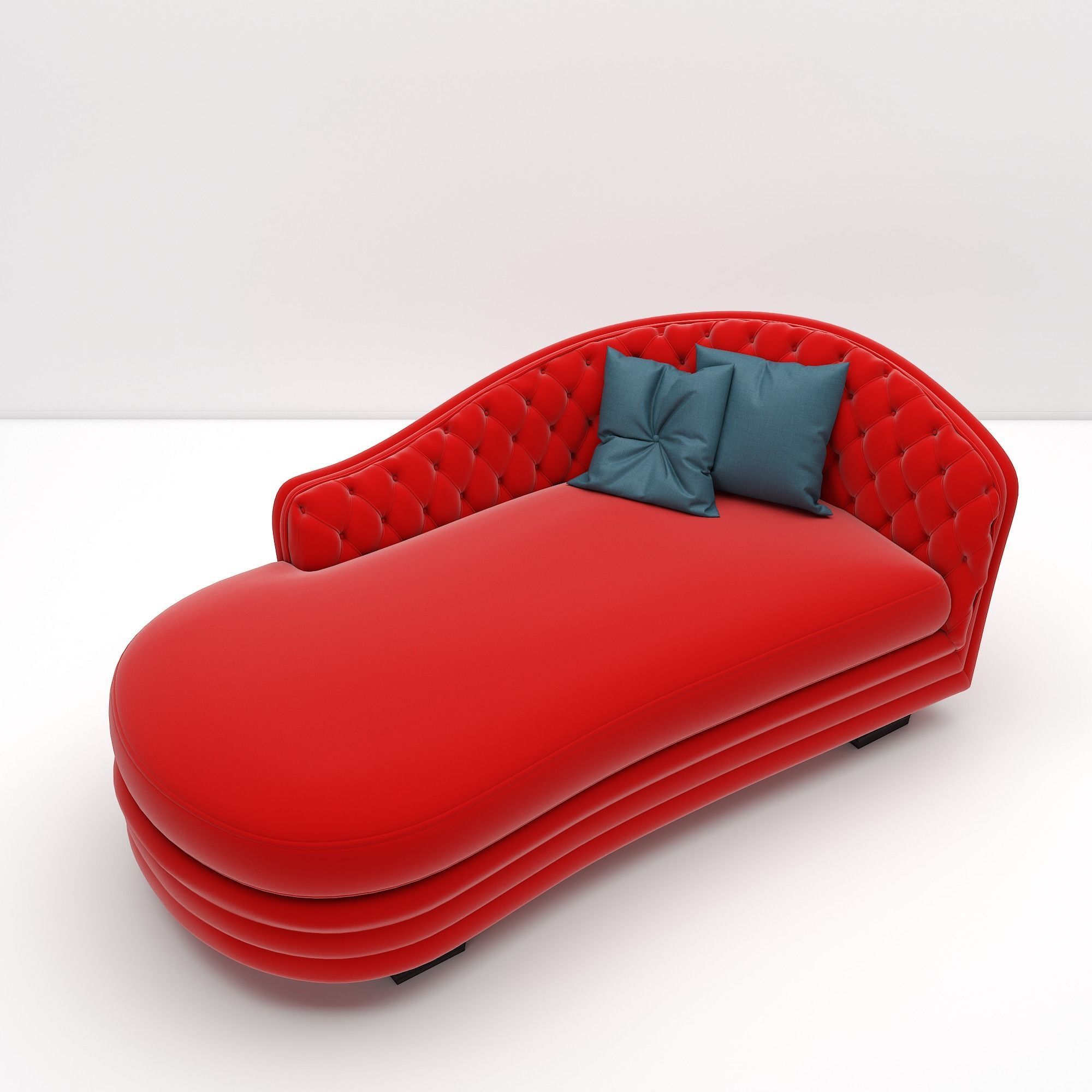 Sofa with Pillow 3D model_6