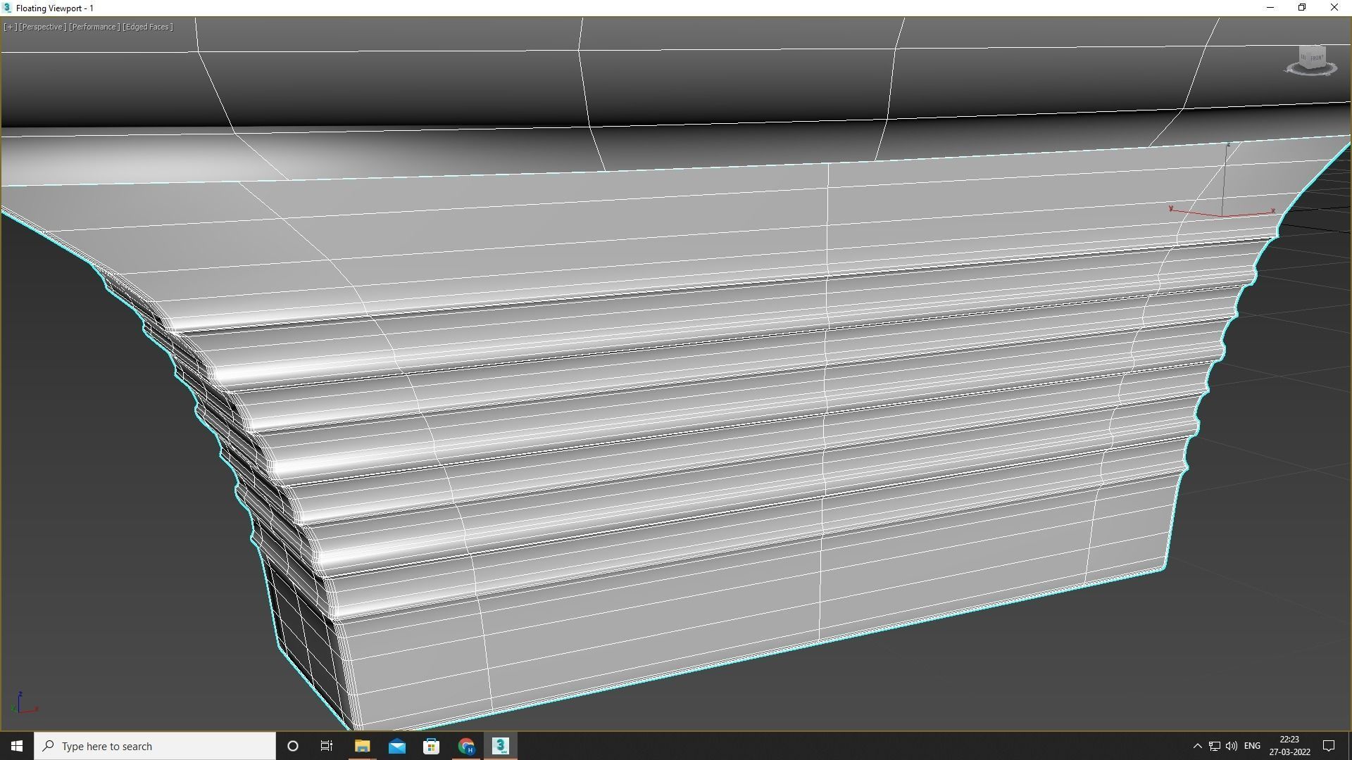 Sofa with Pillow 3D model_8