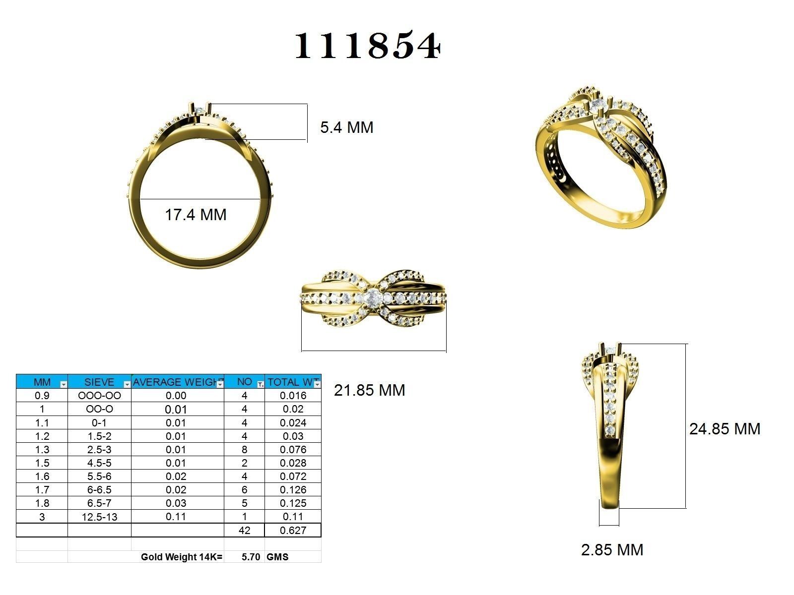 Ring - 111854 3D print model_12