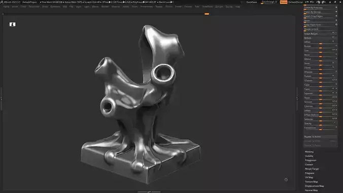 Modern Abstract Decorative sculpture 3d print model 3D print model