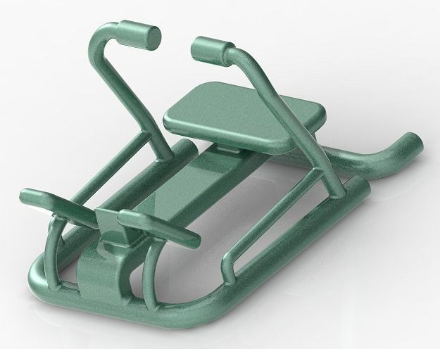 Stylish Gym Rowing Machine 3D print model_3