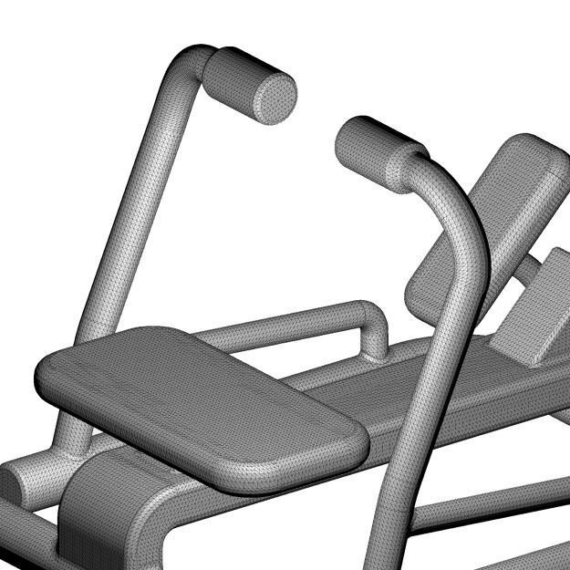 Stylish Gym Rowing Machine 3D print model_6