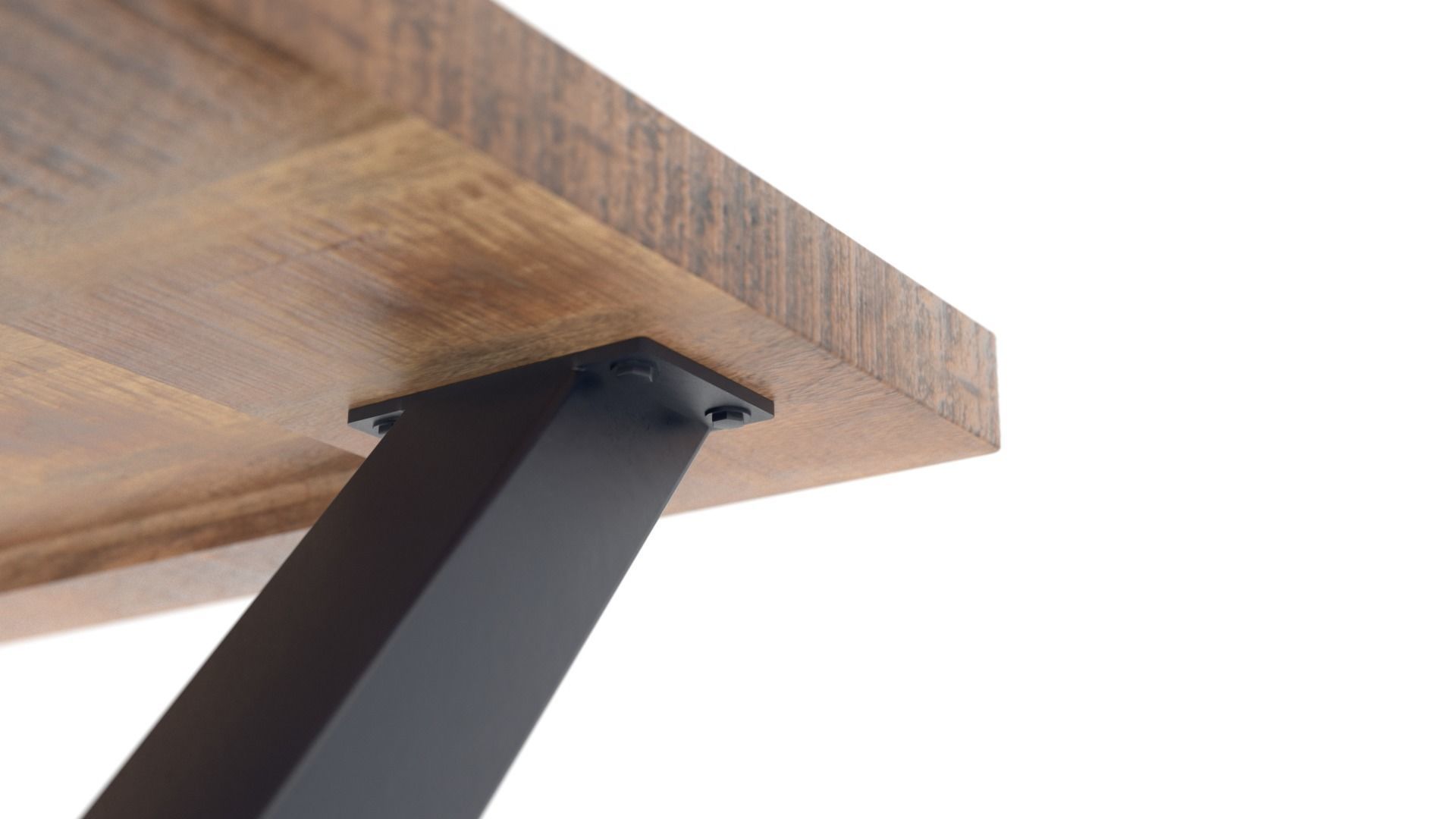 Mango Wood Furniture Set 3D Model Collection_12