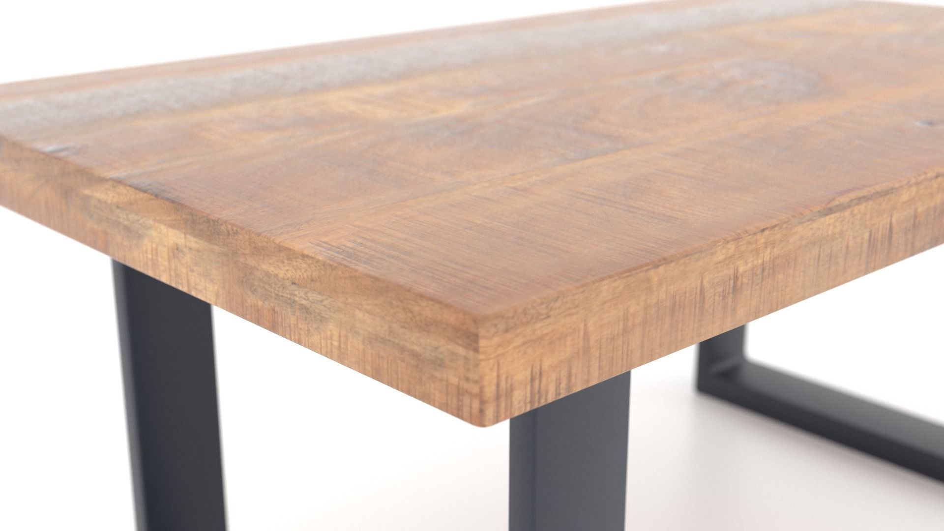 Mango Wood Furniture Set 3D Model Collection_10