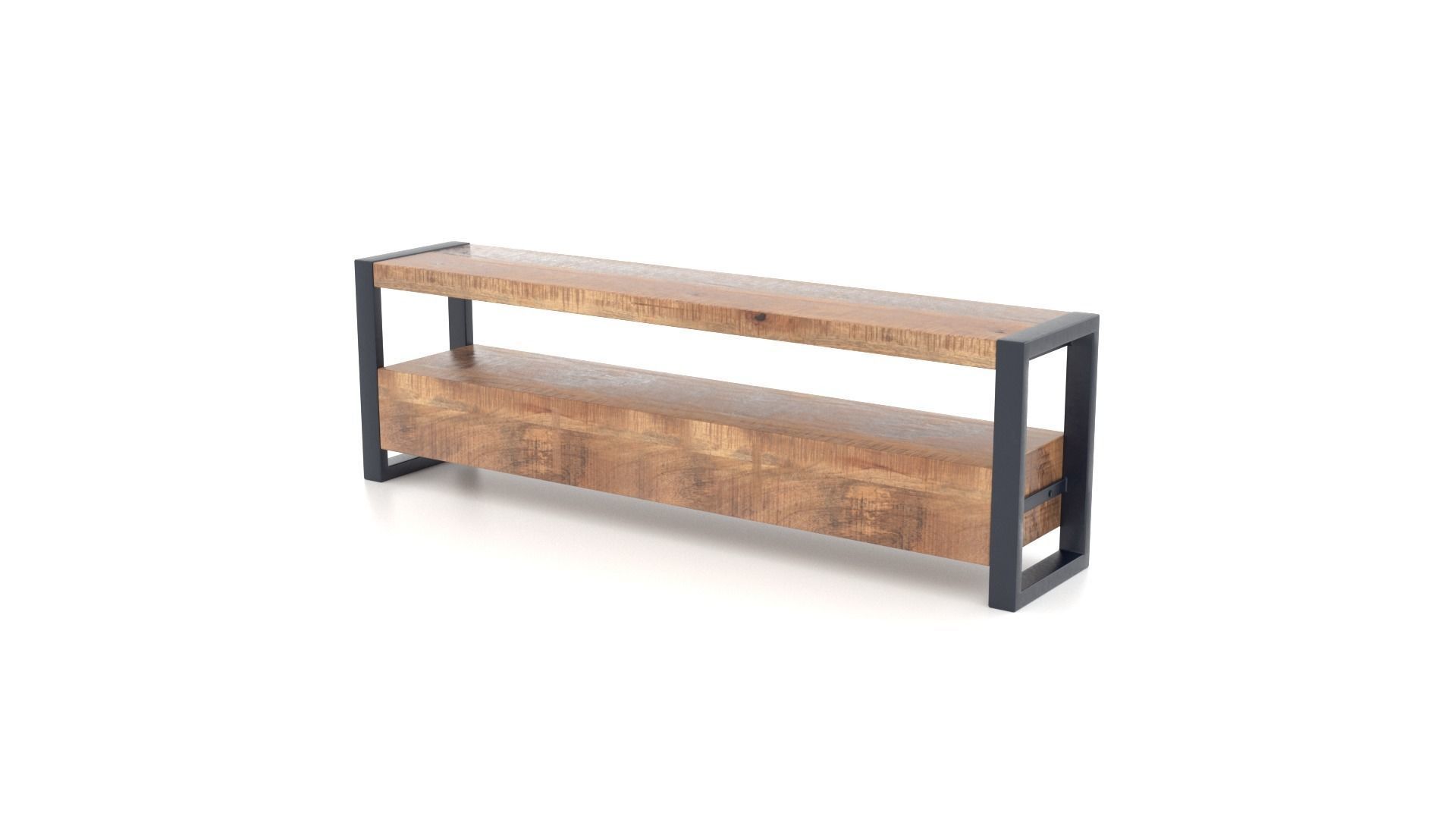 Mango Wood Furniture Set 3D Model Collection_25