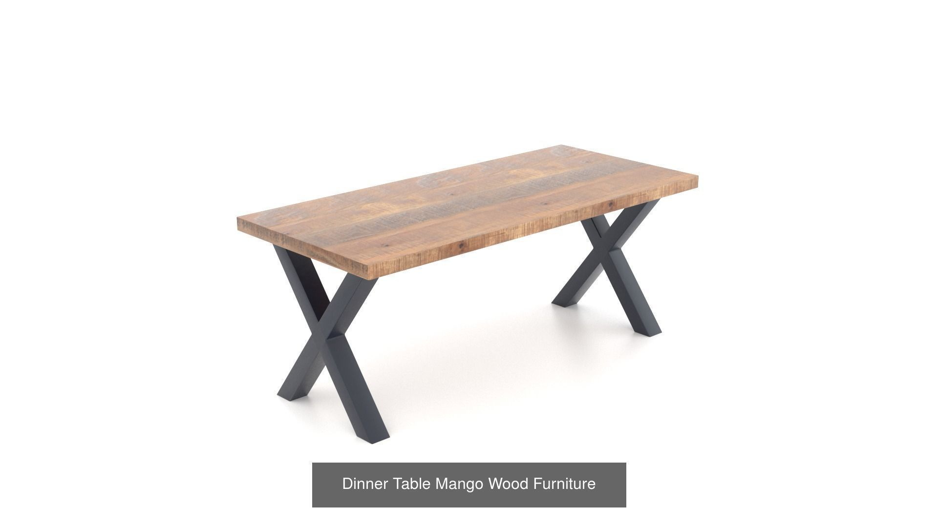 Mango Wood Furniture Set 3D Model Collection_5
