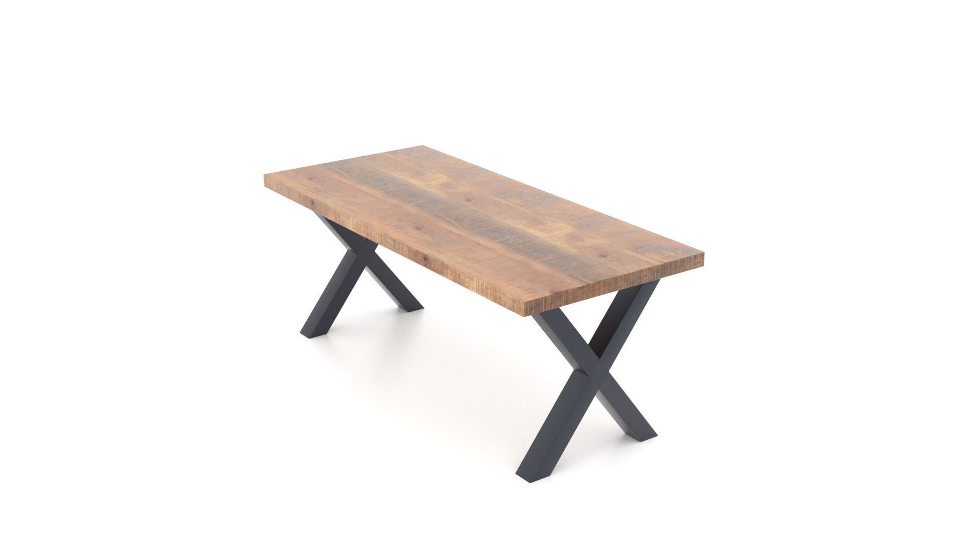 Mango Wood Furniture Set 3D Model Collection_23