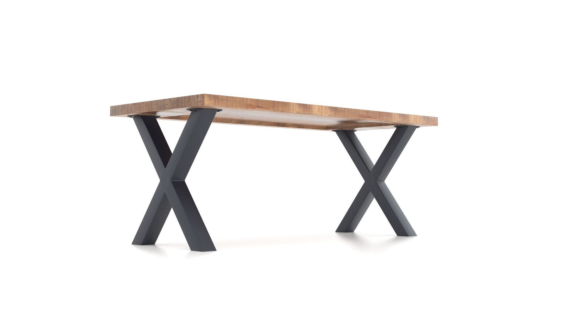 Mango Wood Furniture Set 3D Model Collection_24